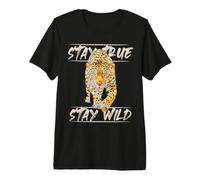 Stay Wild Leopard | Stampa Leopardata realistica Stay True Maglietta Premium