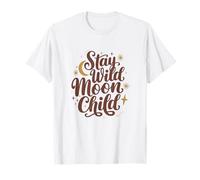 Stay Wild, Moon Child - Celestial Boho Vibes Retro Spirit Maglietta