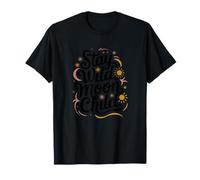 Stay Wild, Moon Child - Celestial Boho Vibes Spirit Retro Maglietta