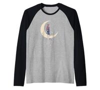 Stay Wild Moon Child Cielo Stellato Luna Stelle Compleanno Maglia con Maniche Raglan