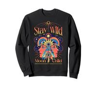 Stay Wild Moon Child - Grafica della Visione psichedelica Felpa