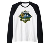 Stay Wild Moon Child Montagna Natura Avventura Boho Maglia con Maniche Raglan