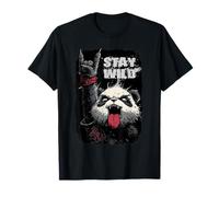 Stay Wild - Panda Rock con Gesto Metallico Maglietta