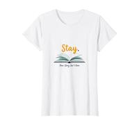 Stay Your Story Non è Oltre Gli Amanti dei Libri ispiratori Maglietta, Donna, Bianco, M