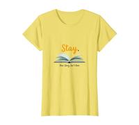 Stay Your Story Non è Oltre Gli Amanti dei Libri ispiratori Maglietta, Donna, Limone, 3XL