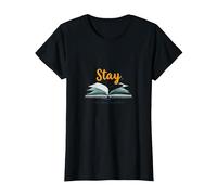 Stay Your Story Non è Oltre Gli Amanti dei Libri ispiratori Maglietta, Donna, Nero, XL