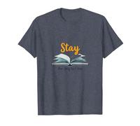 Stay Your Story Non è Oltre Gli Amanti dei Libri ispiratori Maglietta, Uomo, Pervinca, S