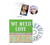 STAYC - STAYC - 3rd Single Album [WE NEED LOVE] (POWER Ver.) Photo Book + CD-R + STAYC Official Fragrance Card + Photo Card + Circle Card + 2 Pin Button Badges