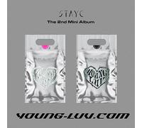 STAYC - STAYC [ YOUNG-LUV.COM ] 2nd Mini Album ( YOUNG / LUV - RANDOM Ver. ) ( CD+Photo Book+Folding Poster(On pack)+Wide Polaroid Photo+Photo Card+Stayc Official Fragrance Card+ETC )