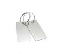 StayMax 25 Pack Rectangle Stamping Blanks Stainless Steel Blank Tags w