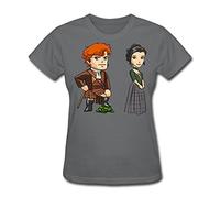 STAYUR Women's Outlander Jamie Fraser Poster T-Shirt DeepHeather Tee