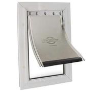 Staywell Porta per Cani 600 Alluminio Bianco, Nuovo