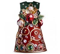 StaZamor Costume da elfo per bambini, costume natalizio stampato in 3D | Stampa 3D con campana gemma, tessuto in spugna leggero, cosplay festivo genitore-figlio, spettacoli teatrali