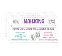 StaZamor Lettore di linee Mahjong in acrilico da 4 confezioni con scheda regole, strumento di ricerca linee Mahjong per la lettura di tessere, accessorio di gioco per giocatori