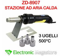 STAZIONE AD ARIA CALDA DIGITALE DISPLAY LED SALDATORE HOT AIR SMD QFP ZD-8908