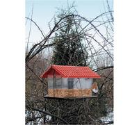 Stazione Alimentazione Uccelli IN Plastica Casetta per il Mangime