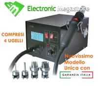 STAZIONE ARIA CALDA DIGITALE PER SMD SALDANTE DISSALDANTE SSD-39 4 PUNTE INCLUSE