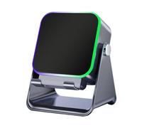 Stazione Audio Supporto per Smartphone con luce, Supporto Senza Fili Telefono Cellulare ABS 10W con Altoparlante | Altoparlante a induzione con Interfaccia Rapida USB C per la casa, Natale, Viaggi