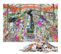 Stazione della metropolitana affollata Puzzle in Legno 1000 Pezzi Adulto Per Gioco Familiare Gioco Education Decorazione Interna Unica Regalo Per Amore E Amico Stress Relief 1000pcs (75x50cm)