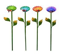 Stazione di Abbeveraggio per Farfalle da Giardino | 4 Paletti Decorativi da Giardino - Vasca per e Farfalle - per All'Aperto Cortile Patio Prato Aiuola Sentiero Vasi