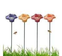 Stazione di abbeveratoio per api - 4 pezzi abbeveratoio per impollinatori fiori,piccolo abbeveratoio per farfalle - per amanti degli animali giardiniere Prato Cortile Balcone Patio Parco Scuola