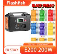 FF Flashfish 200W Centrale elettrica portatile Generatore solare 151Wh 230V AC DC Batterie Alimentazione Batteria esterna per pannello solare Drone