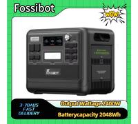 Stazione di alimentazione portatile Fossibot F2400 Generatore solare 2400W 2048Wh LiFePO4 Batteria di backup domestico Alimentazione mobile da campeggio esterna