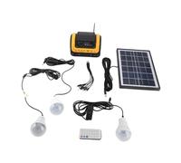 Stazione di Alimentazione Portatile, Generatore Solare da Campeggio 5000mAh con Pannello Solare Stazione di Ricarica Solare Multifunzione Display LED Digitale Ricarica Rapida per