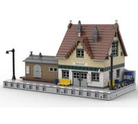 Stazione Di Città Modular Di Steindorf Ferrovia Treno 1.963 Mattoncini