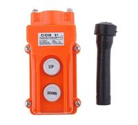 Stazione di controllo a sospensione verricello gru arancione paranco su gi int