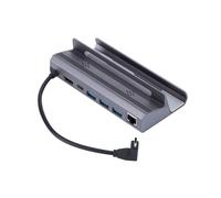 Stazione di docking hub USB C 6 in 1 compatibile con RJ45 4K60Hz PD100W Doc
