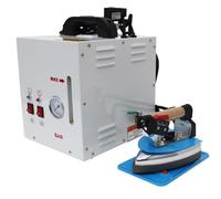 Stazione di ferro a vapore commerciale con manometro, caldaia da 4 litri e testa in ferro da 900 W per abbigliamento professionale e lavanderia