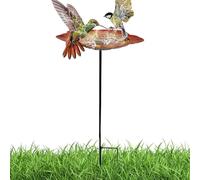 Stazione di irrigazione a farfalla in metallo con picchetto | Mangiatoia per acqua a farfalla da giardino per api per giardinieri apicoltori amanti della natura adulti alimentazione