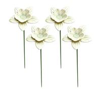 Stazione di irrigazione per api | 4 pezzi in ceramica a forma di fiore impollinatore abbeveratoio, bagno d'api, per terrazza, patio, cortile, fontana, stagno, fattoria, farfalla