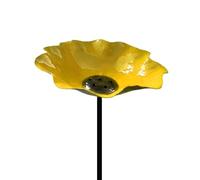 Stazione di irrigazione per api in metallo, a prova di intemperie, a forma di fiore, mangiatoia per acqua, fiori fatti a mano, bagno per api per esterni, prato, decorazione paesaggistica (D)