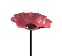 Stazione di irrigazione per api in metallo, a prova di intemperie, a forma di fiore, mangiatoia per acqua, fiori fatti a mano, per bagno per api per esterni, prato, decorazione paesaggistica (C)