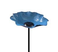 Stazione di irrigazione per api resistente alle intemperie in metallo fiore giardino palo farfalla api vasca da bagno per prato esterno decorazione paesaggio