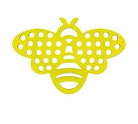 Stazione di irrigazione per api, vassoio per l'isola delle api porose, con design galleggiante, piatto sicuro a forma di ape bionica, per giardino e stagno