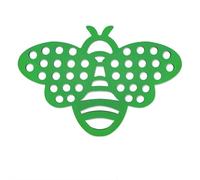 Stazione di irrigazione per api, vassoio per l'isola delle api porose, con design galleggiante, piatto sicuro a forma di ape bionica, per giardino e stagno