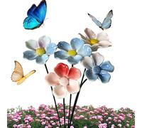 Stazione di irrigazione per da giardino Flower Bee Bath | Decorazione del cortile Bagno a farfalla per i proprietari di case Amanti degli animali Prato Cortile Cortile anteriore Parco