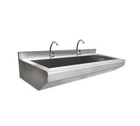 Stazione di lavaggio a mano in acciaio inossidabile con rubinetto, lavello singolo profondo per cucina commerciale, bar, garage e pulizia degli animali domestici