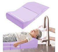 Stazione di lavaggio dei capelli extra large per bambini, tappetino ergonomico in schiuma per shampoo con supporto per il collo per lavandino, portatile e pieghevole, tappetino per lavare i capelli