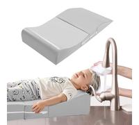 Stazione di lavaggio dei capelli extra large per bambini, tappetino ergonomico in schiuma per shampoo con supporto per il collo per lavandino, portatile e pieghevole, tappetino per lavare i capelli