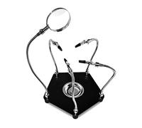 Stazione di lavoro di saldatura a mano per circuiti stampati PCB per piastra di base resistente extra large bracci flessibili Air Hold Circuit Board Repair Professional per bambini Supporto LED con