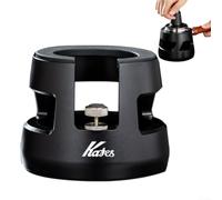 Stazione di pressatura per caffè espresso in altezza regolabile con pulsante rotante in silicone e base antiscivolo per portafiltro da 58 mm