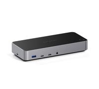 Satechi Triple 4K Display Cablato Dock Nero, Argento [ST-D4KTM-EU]