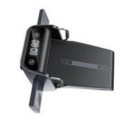Stazione di ricarica 4 in 1 con orologio digitale, supporto per telefono da | Supporto di ricarica induttivo per telefono, auricolari e smartwatch con visualizzazione orizzontale, base dock da lavoro