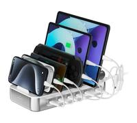 Stazione di ricarica 4smarts Team da 100 W con 5 porte USB-C e set di 6 cavi, co