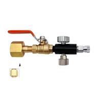 Stazione di ricarica Adattatore CO2 for acqua gassata Collegamento rapido Carica bombola DUO Terra Art con manometro con valvola a sfera(W21.8-14 2K MT)