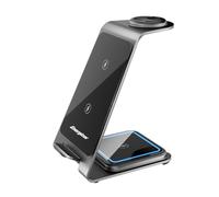 Stazione di ricarica Apple pieghevole 65 W GaN USB C PD QC caricabatterie rapido stand dock per più dispositivi 6 in 1 caricabatterie wireless magnetico per iPhone 15 14 13 12 Pro Max Watch (WCP302)